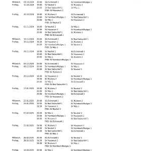 Wettkampfplan S1